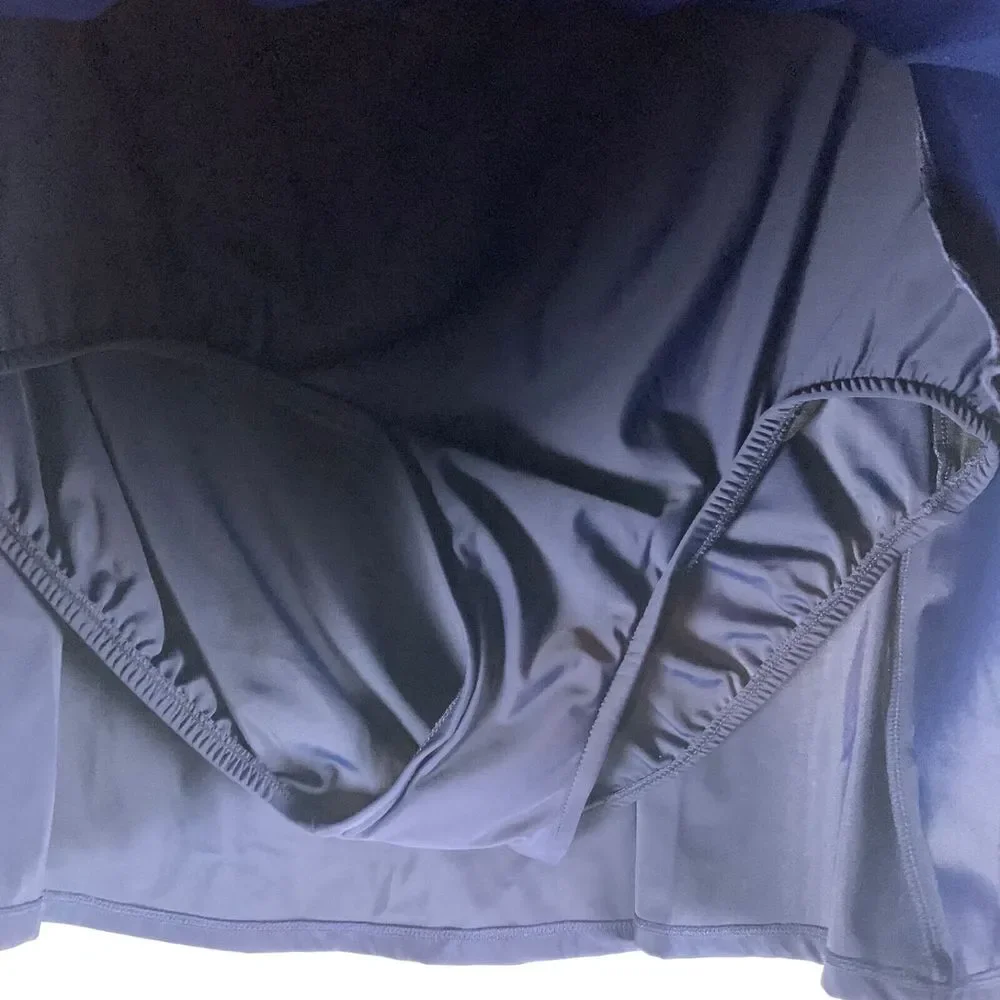 Swim Solutions Women's Navy Blue Stretch Skirted Swim Bottoms Size 18W NWT 9999‎ - Picture 4 of 8